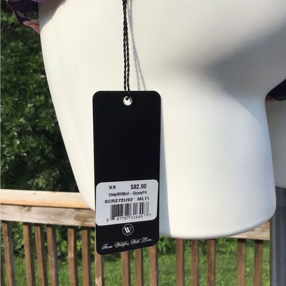 Wildfox Purple Ruffle Bikini Bottom New Size Small - Picture 3 of 7